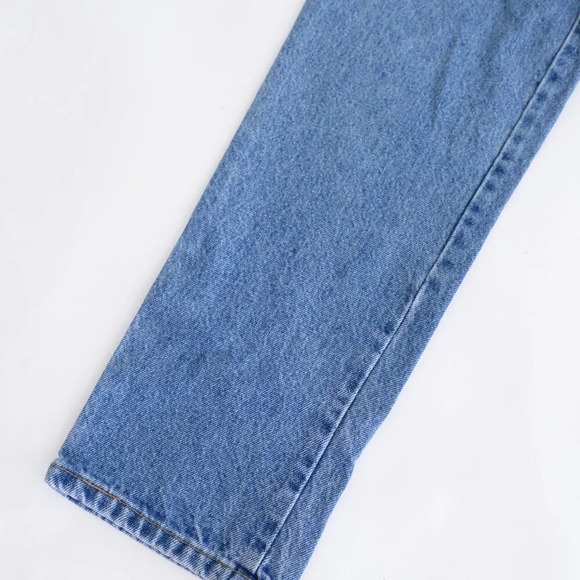 Vintage Bluenotes Mid-Wash High  Waisted Semi Relaxed Boot Cut Blue Jeans 28x30 - Picture 5 of 13